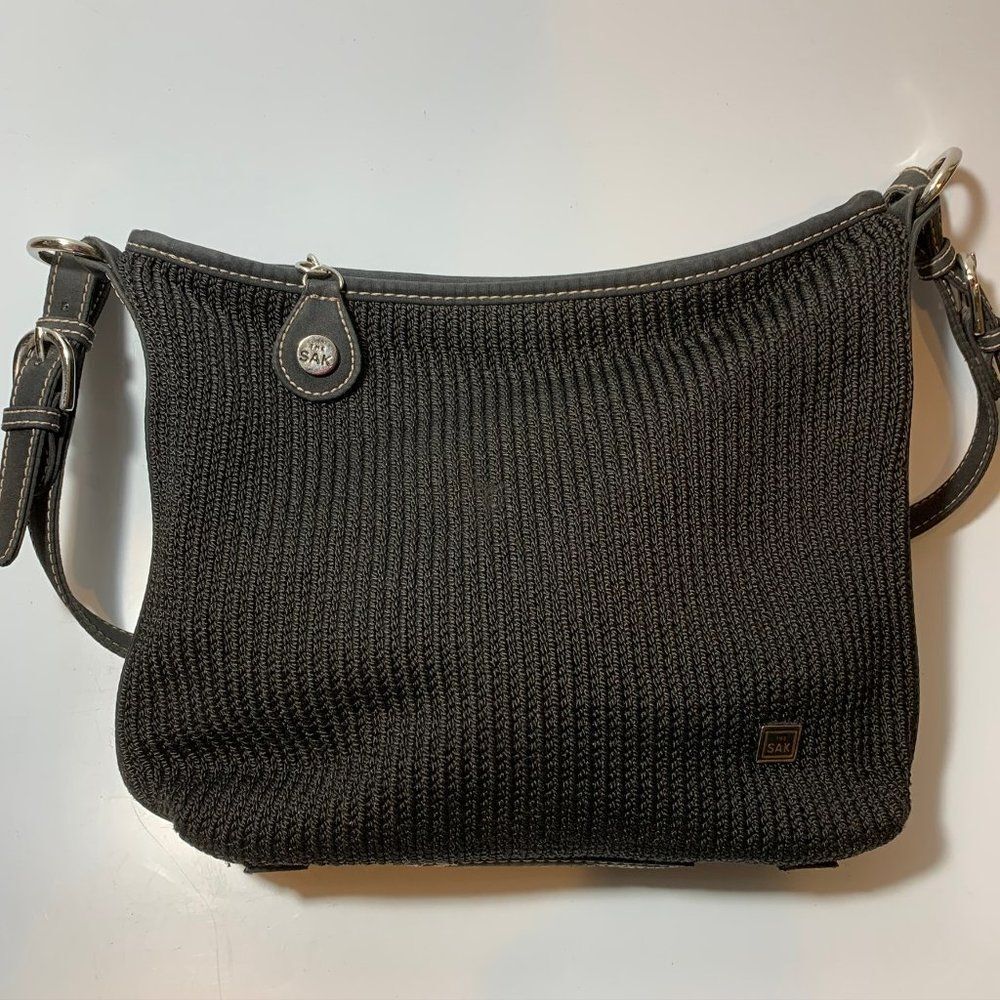 The Sak Woven Black Purse Handbag‎